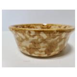 Small sponge ware pottery bowl