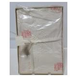 Vintage hand embroidered Linbro pillowcase