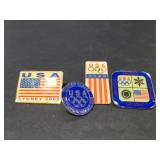 Four USA Olympics pins