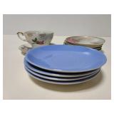 Saucer collection with teacup