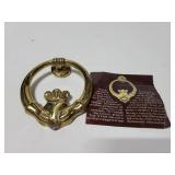 Claddagh ring door knocker