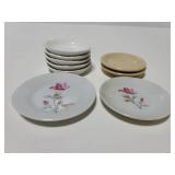 Vintage  porcelain childs tea set plates