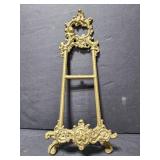 Cast metal plate/frame stand, no back piece