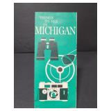 Vintage Things to see in Michigan travel brochure