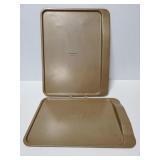 Two Calphalon baking sheets