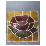Rose stained glass art