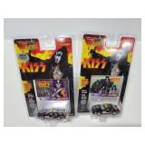 Kiss Gene Simmons/Peter Criss die cast cars, new