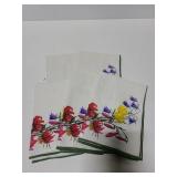 Set of 6 vintage signed Kreier linen tea towels