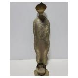 Etched metal wall sconce candle holder