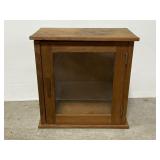 Antique wood and glass display case