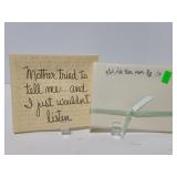 Notes from Mom cards and motherly quote book