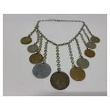 Vintage coin necklace