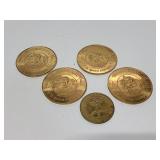 Tri-centennial tokens & 1971 batting cage token