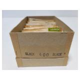 Box of world stamp approval packets