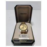 Seiko alarm wrist watch in case