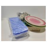 New old stock ice tray, paper plates and more