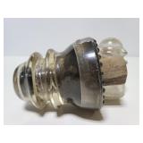 Two glass insulators