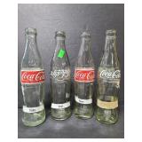 Glass Coca-Cola bottles from around the world