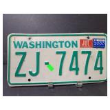 Washington license plate