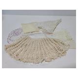 Vintage lace and doilies