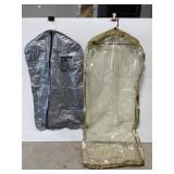 Lot of 2 plastic garment bags