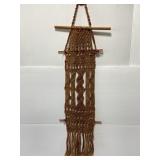 Small vintage macrame wall hanging