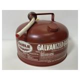 Vintage galvanized gasoline can