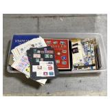 Huge collection of loose stamps & albums