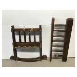 Vintage Jenny Lind rocking cradle unassembled
