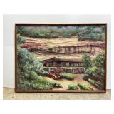 James Coates Pueblo oil painting on canvas