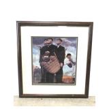 Norman Rockwell old-time baseball framed art print
