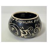 Sarawak Malaysia handmade pottery bowl
