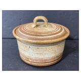 Handmade stone pottery bowl