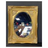 International Bazaar gold framed mirror