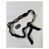 Vintage sterling forget me not charm bracelet