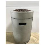 Propane outdoor patio fireplace