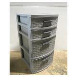 Sterilite gray weave storage drawer bin