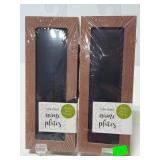 Two packs of name plate 4cts, brown