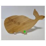 Wood whale shaped cutting board
