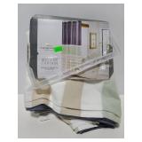 Threshold shower curtain