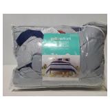 Pillow Fort athletic stripe comforter set