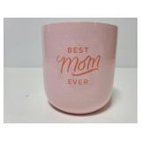 Best mom ever pink ceramic planter
