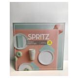 Spritz 36 pc picnic party pack - plates, cups,