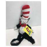 Dr. Seuss cat in the hat plush toy, 12 in