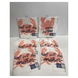 Lot of 12 total paper seafood bibs