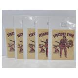 Five Davey Crockett art on transfer paper