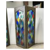 Vintage stained glass window bifold panel #2