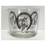 Vintage Kentucky Derby Winner glass ice bucket