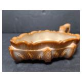 Chocolate glass dish with handle