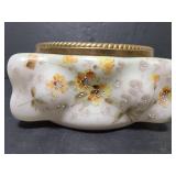 Wavy glass brads rim dish